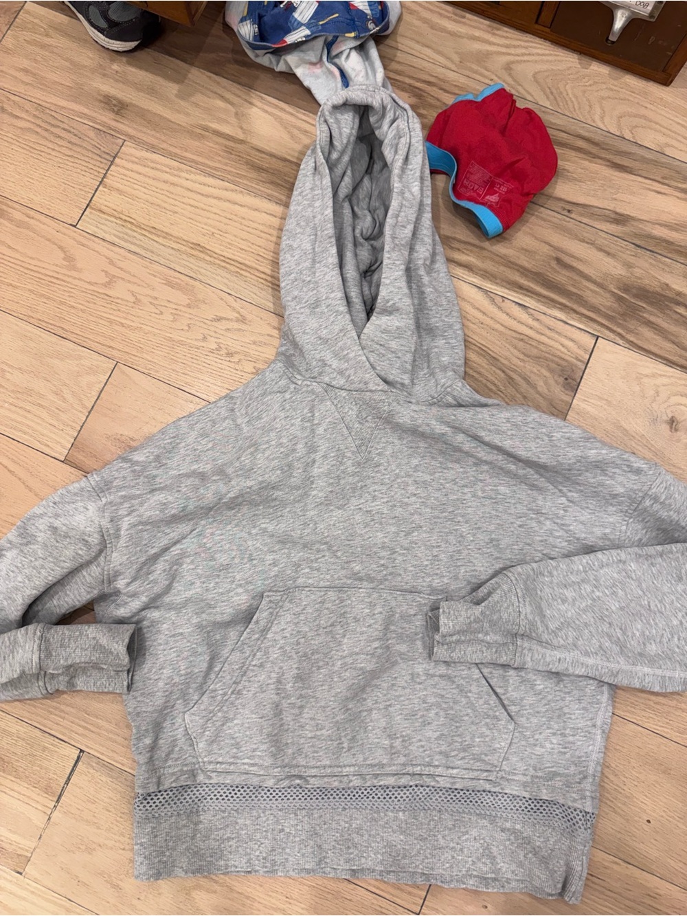 lululemon athletica Light Gray Hooded Pullover Hoodie